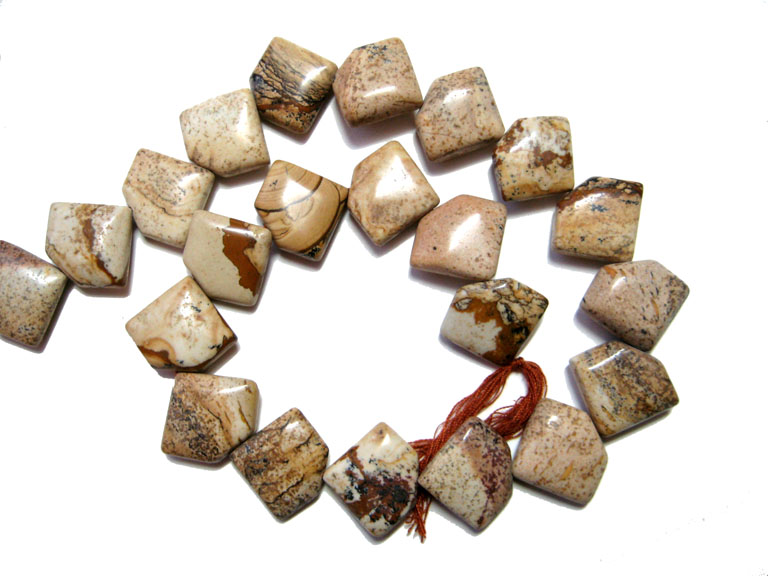 Picture Jasper Beads, Gemstone Beads Strands