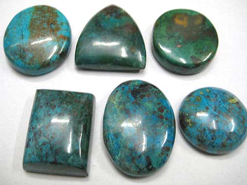 Crysocolla Cabochons, Gemstone Cabochons