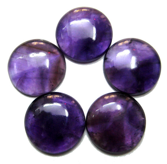 Amethyst Cabochons, Gemstone Cabochons