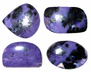 Charoite Cabochons, Gemstone Cabochons