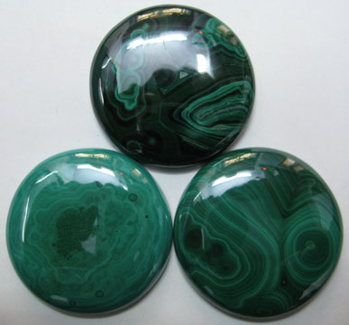 Malachite Cabochons, Gemstone Cabochons