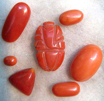 Coral Cabochons, Gemstone Cabochons