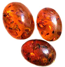 Amber Cabochons, Gemstone Cabochons