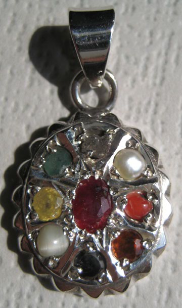 Nine Gemstone Pendant