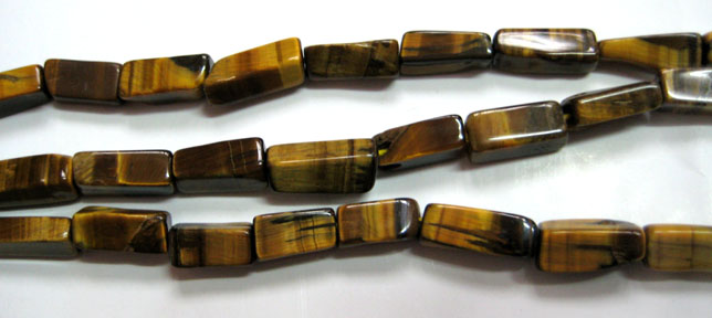 Tiger Eye Square Bead Strands