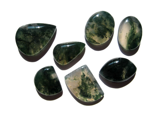 Healing Moss Agate Cabochons