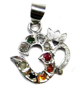 Navratna OHM Pendant Charm